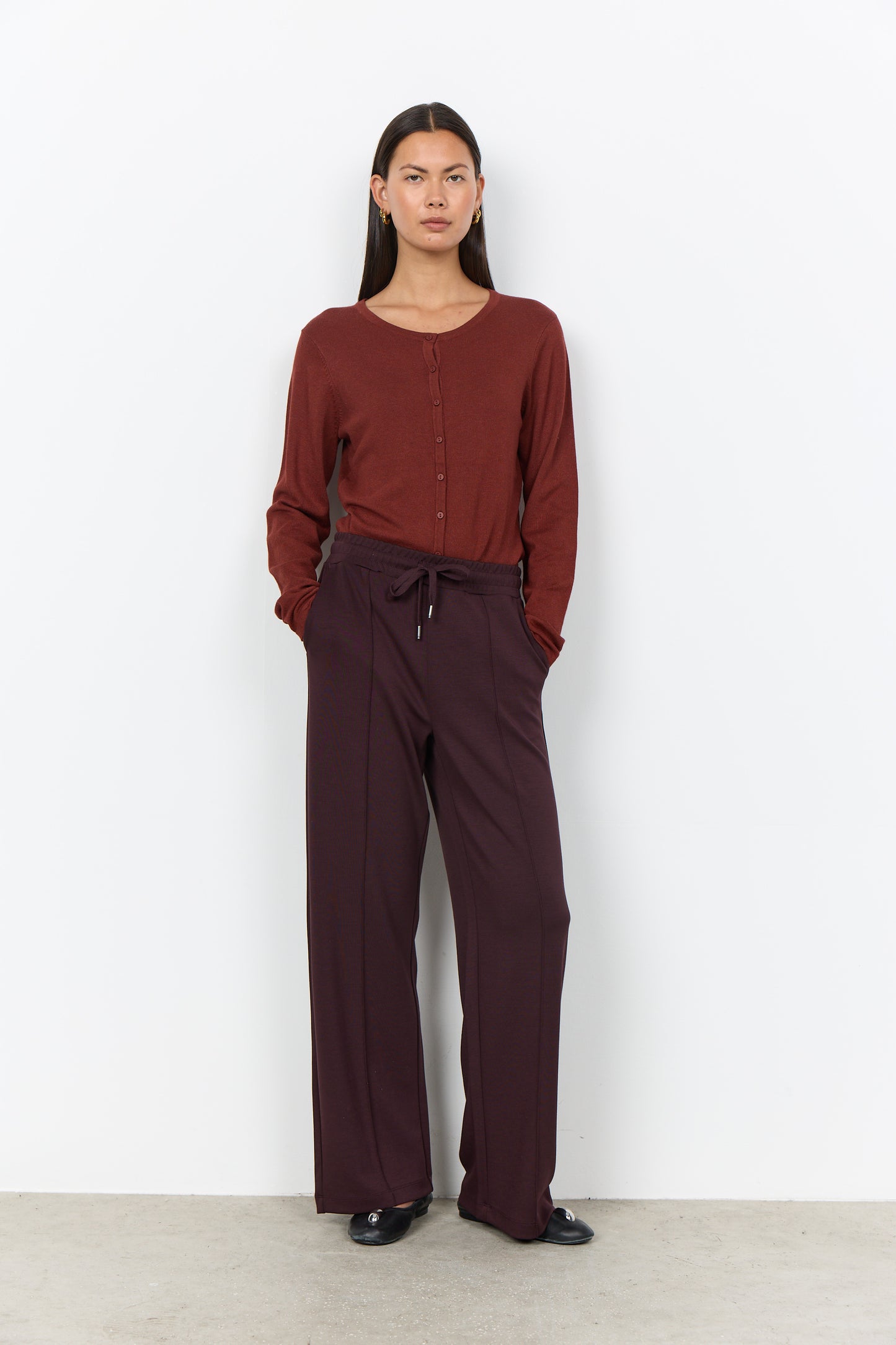 Soyaconcept broek Banu 265 aubergine
