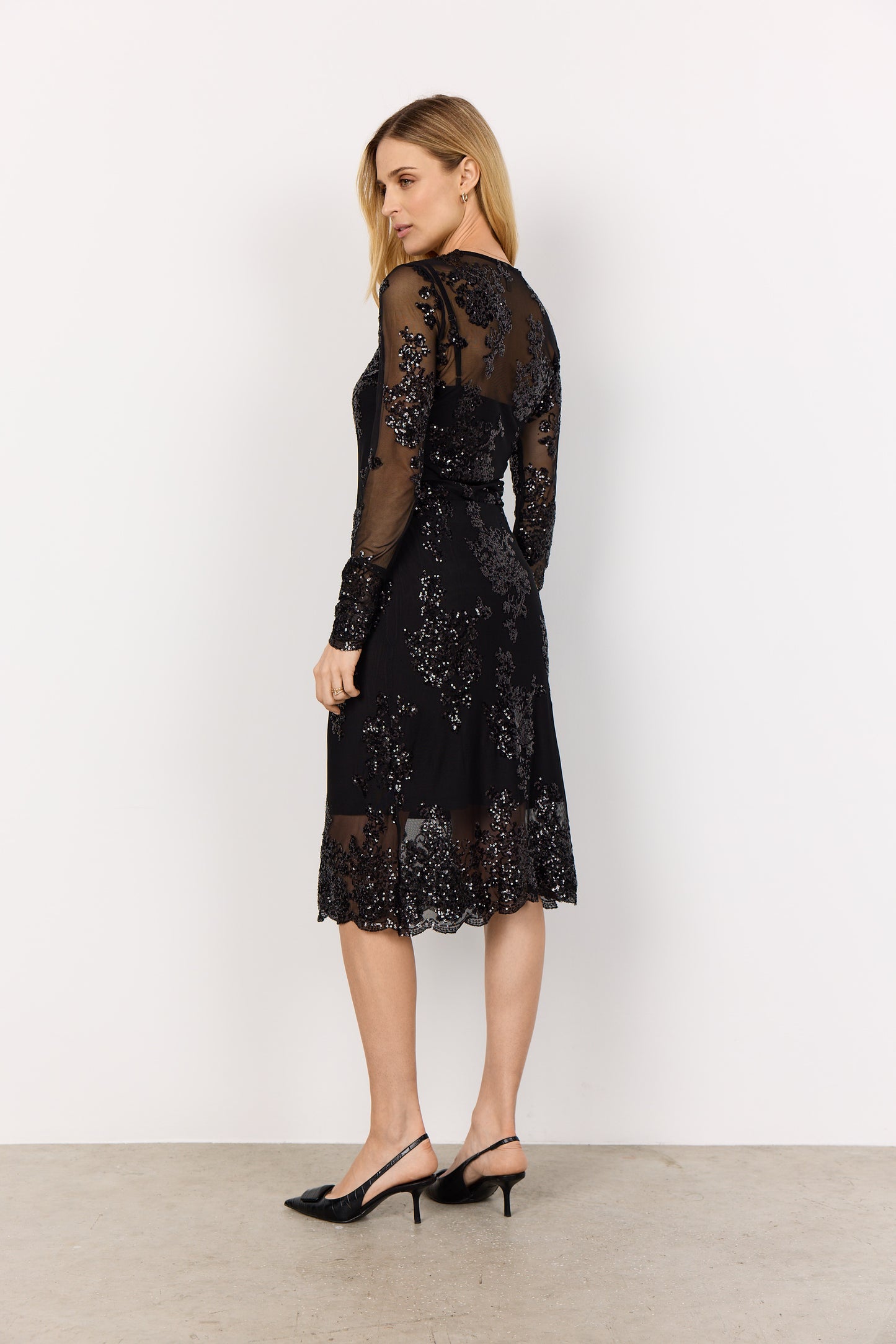 Soyaconcept top Aube zwart/zilver