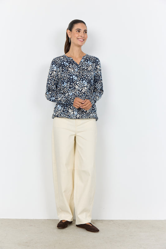 Soyaconcept top Felicity 532 blauwmix