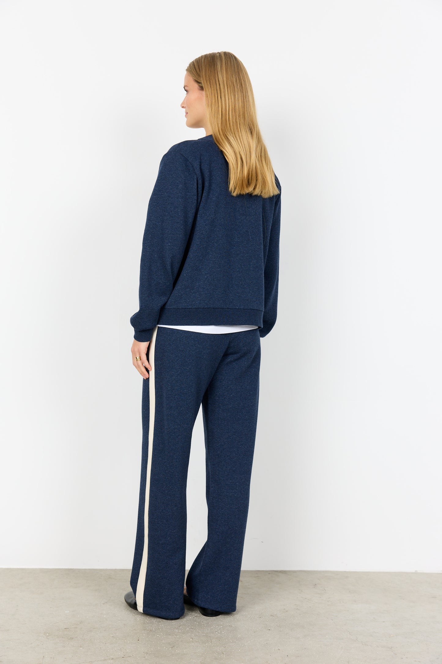 Soyaconcept vest Angelin 9 donkerblauw melange