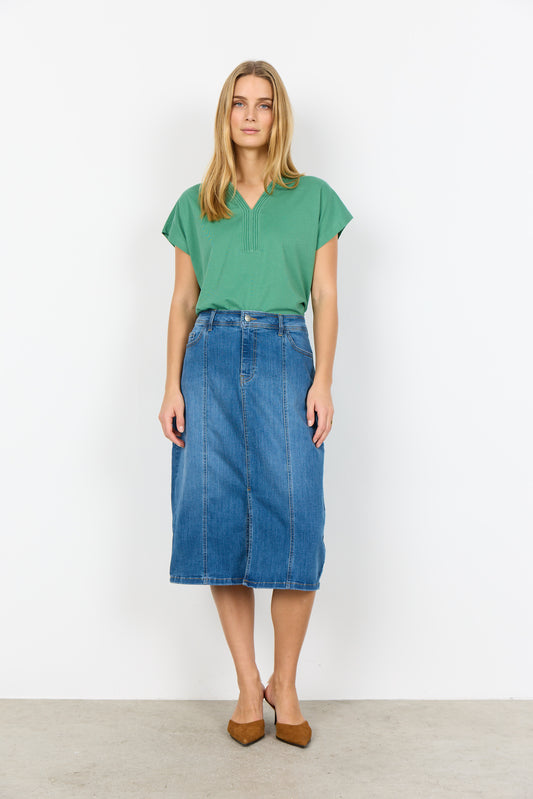 Soyaconcept T-shirt Derby 159 jadegroen