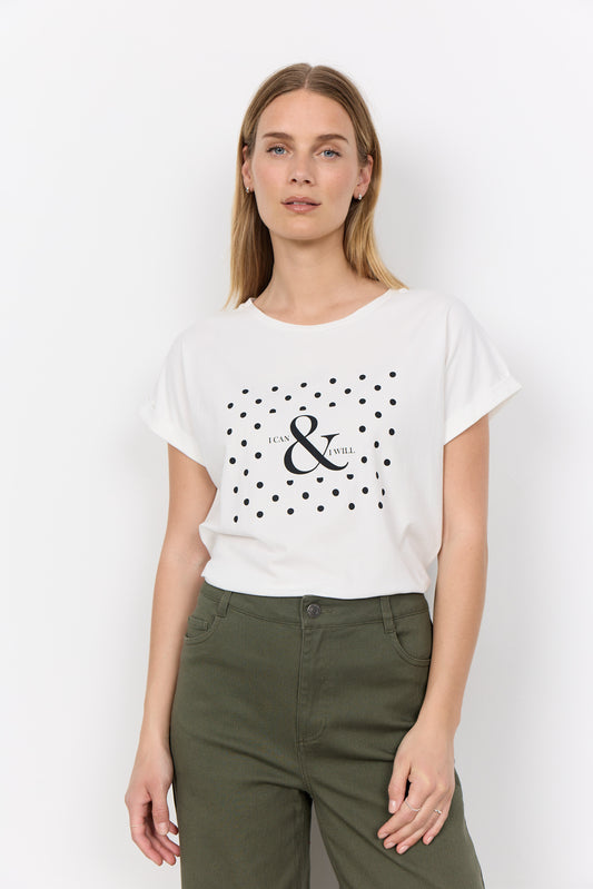 Soyaconcept T-shirt Rina FP 24 offwhite/black