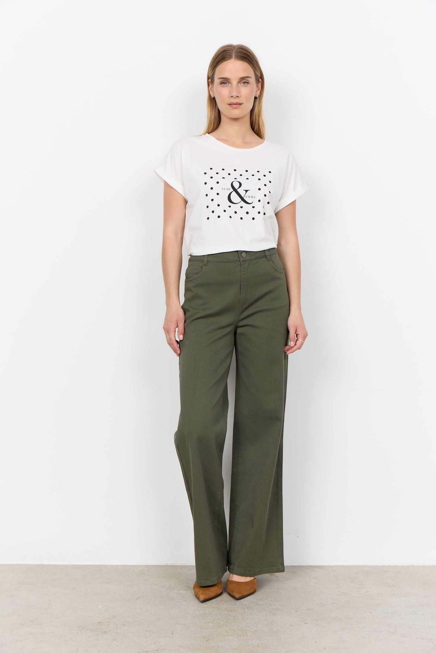 Soyaconcept T-shirt Rina FP 24 offwhite/black