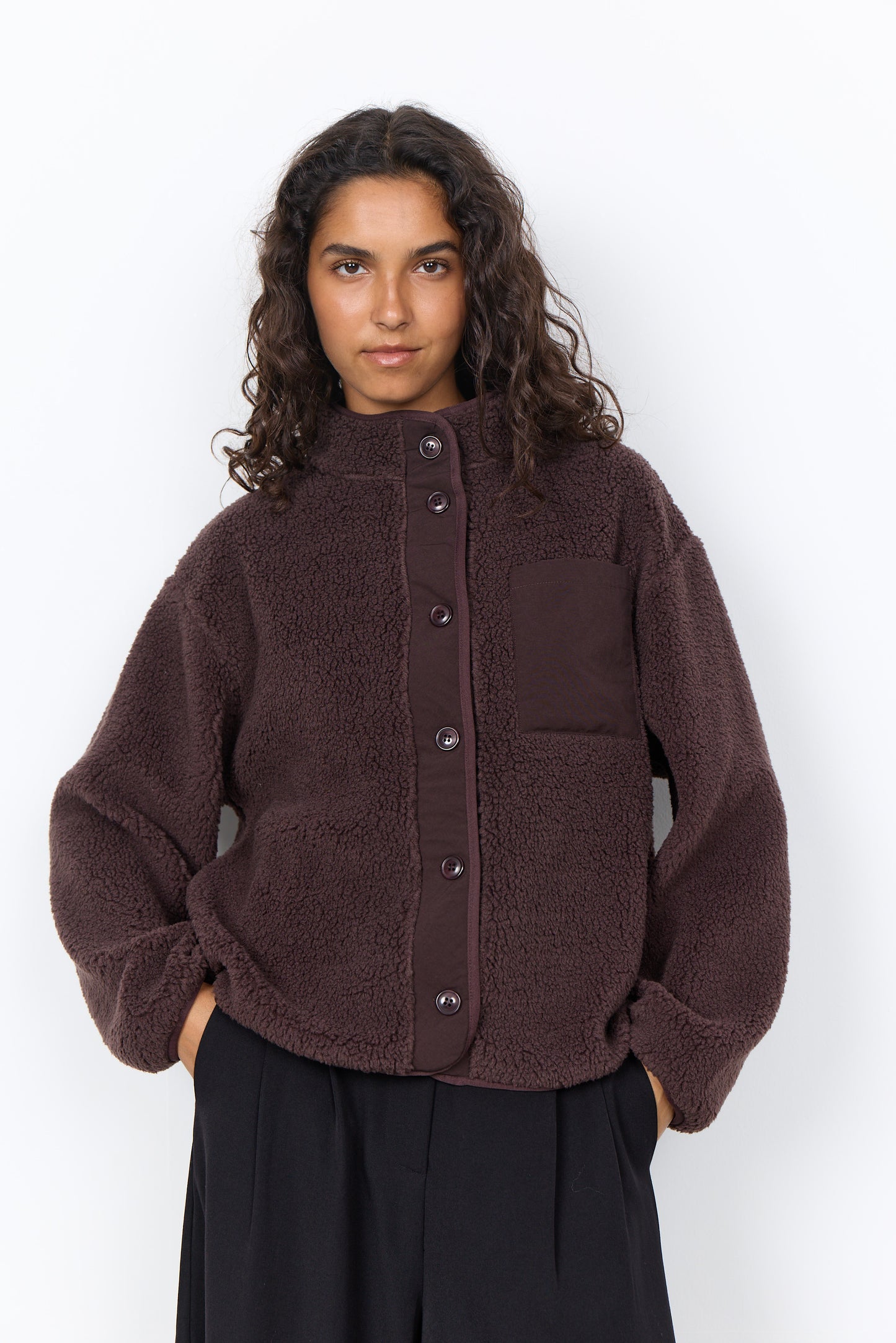 Soyaconcept vest Onyx 15 donkerbruin
