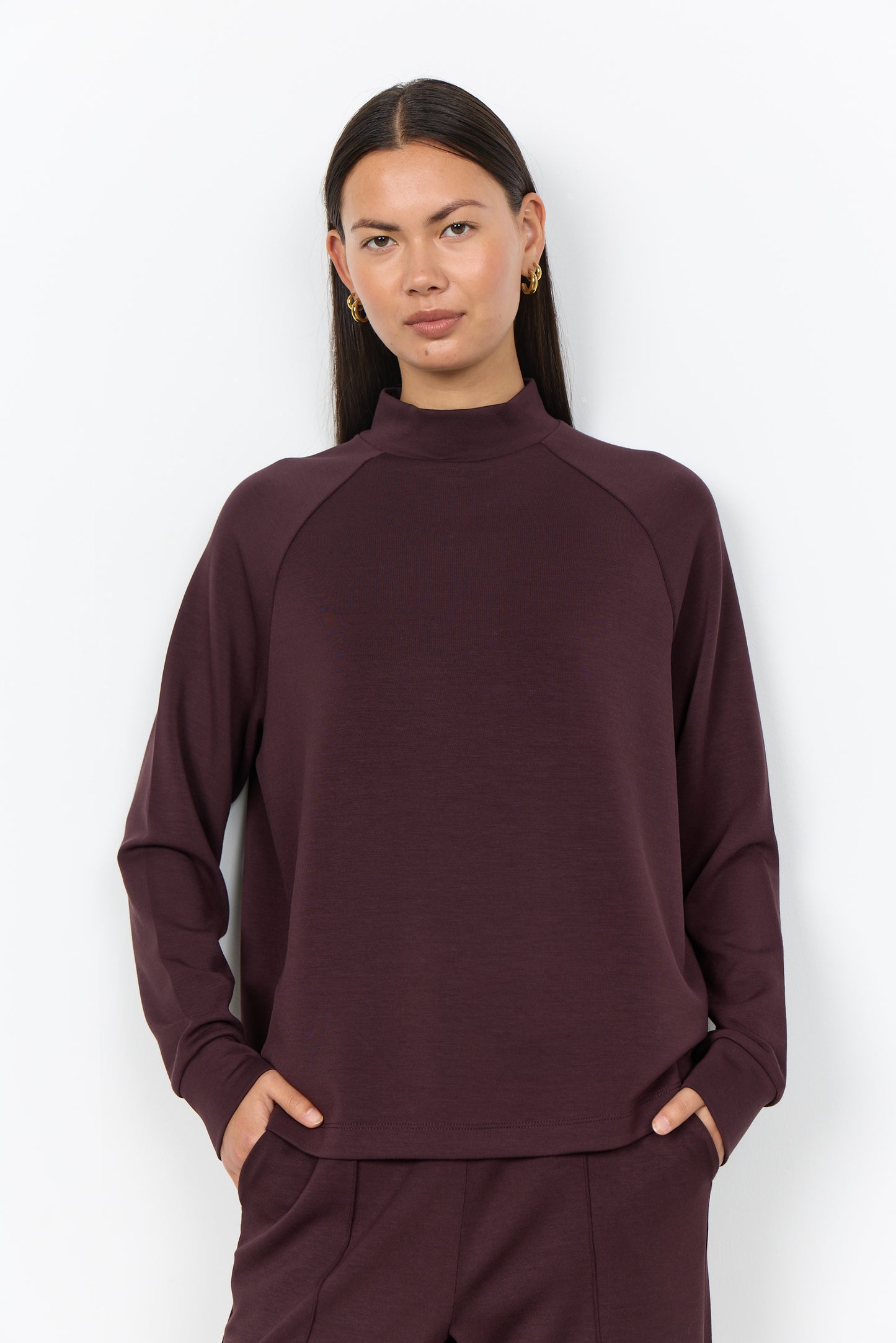 Soyaconcept trui Banu 332 aubergine
