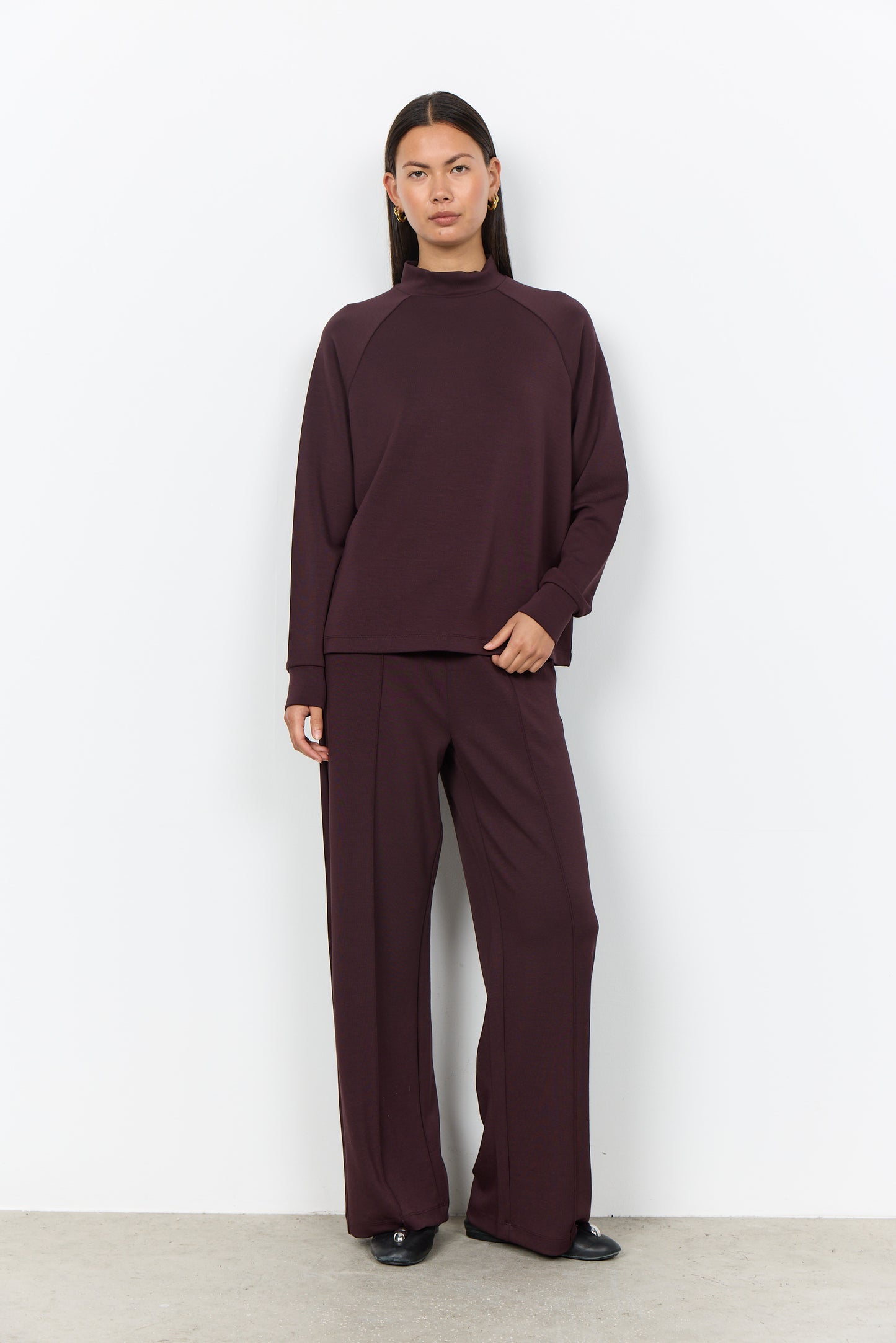 Soyaconcept trui Banu 332 aubergine