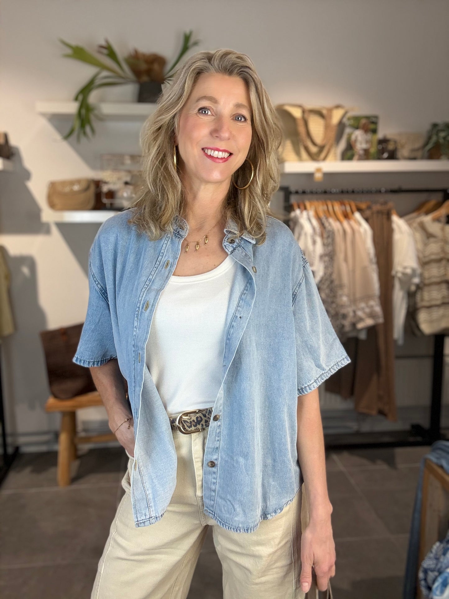 Redial blouse jeans 7412 medium blue