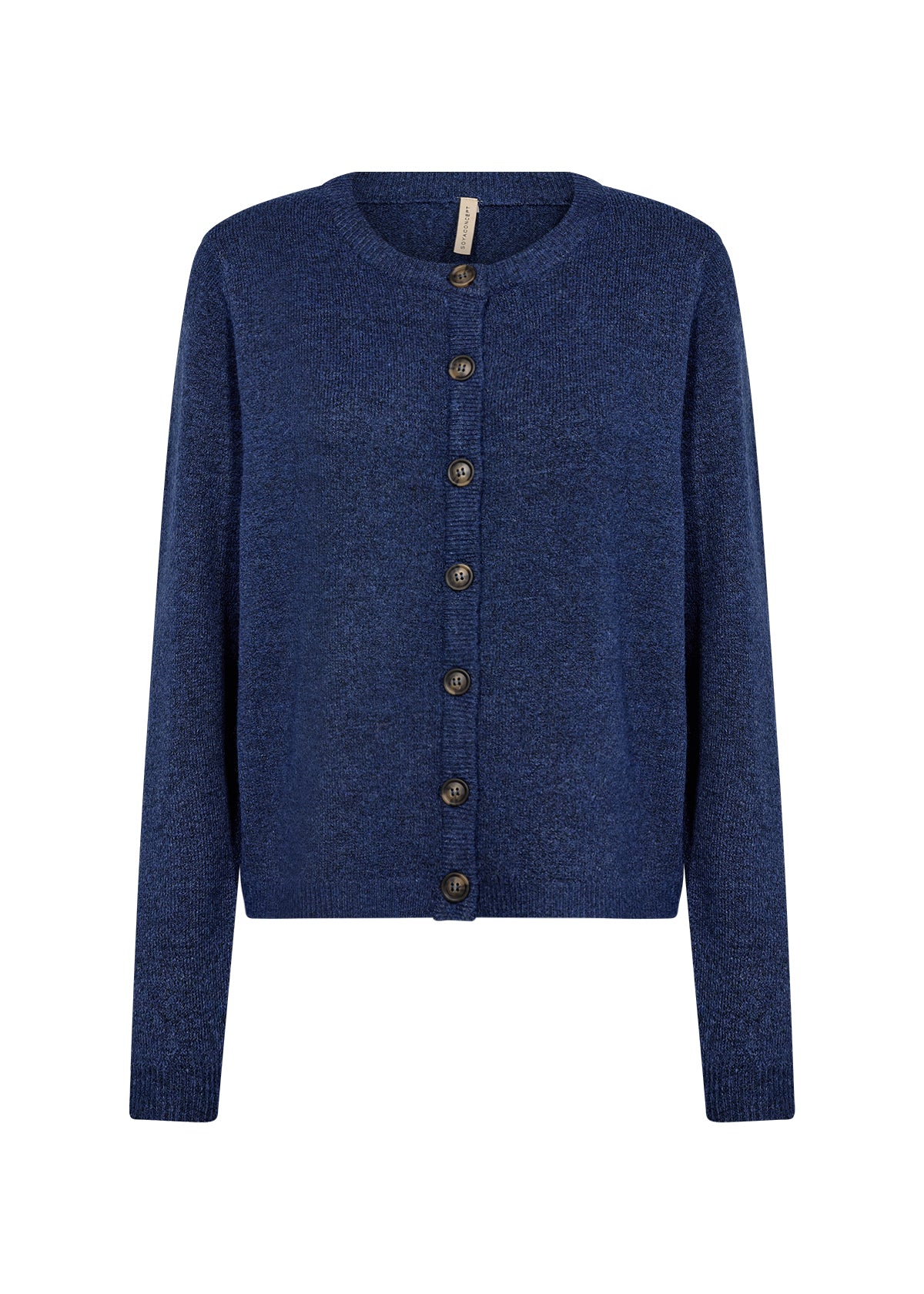 Soyaconcept vest Orlean 2 blauw melange