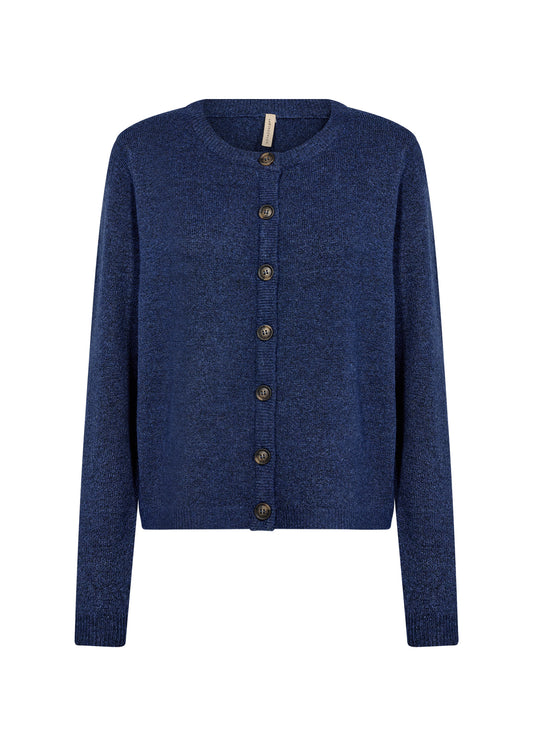 Soyaconcept vest Orlean 2 blauw melange