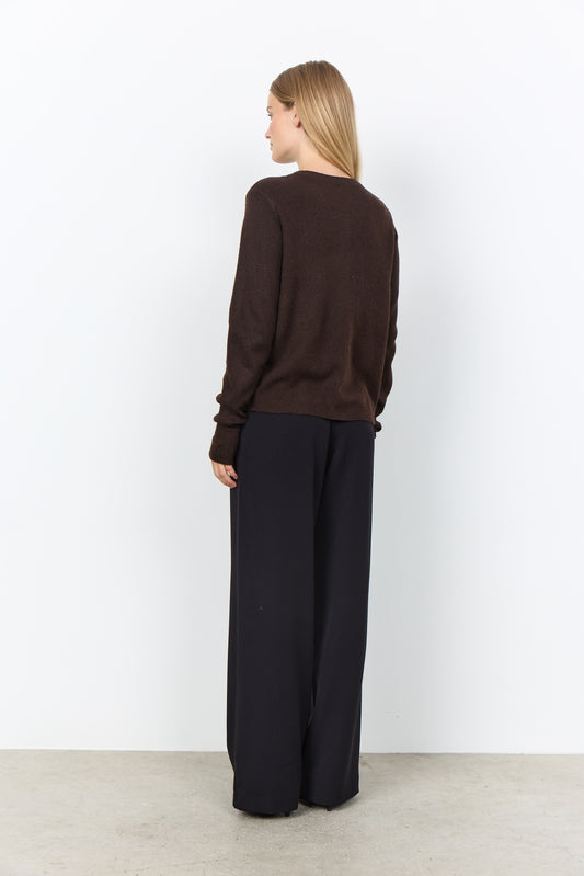 Soyaconcept vest Orlean 2 bruin melange