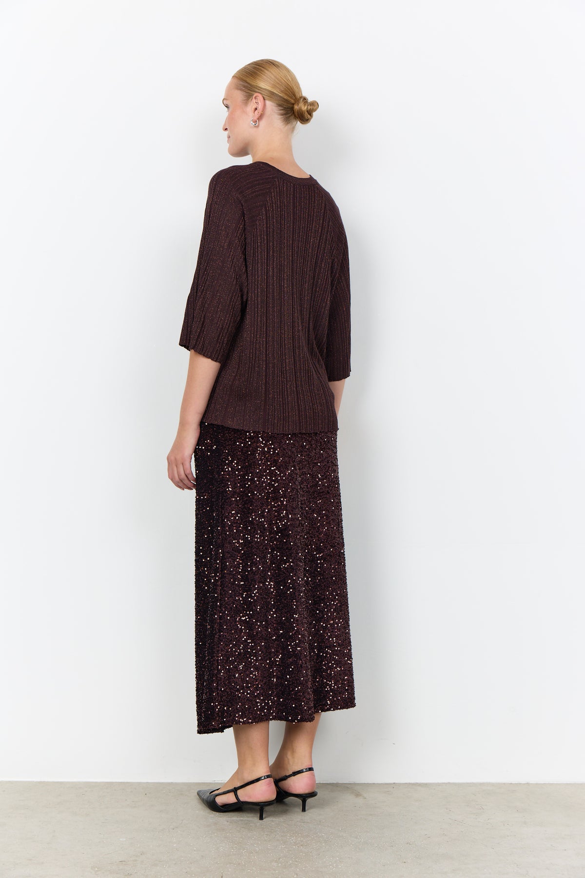 Soyaconcept top Violetta 4 bruin/brons