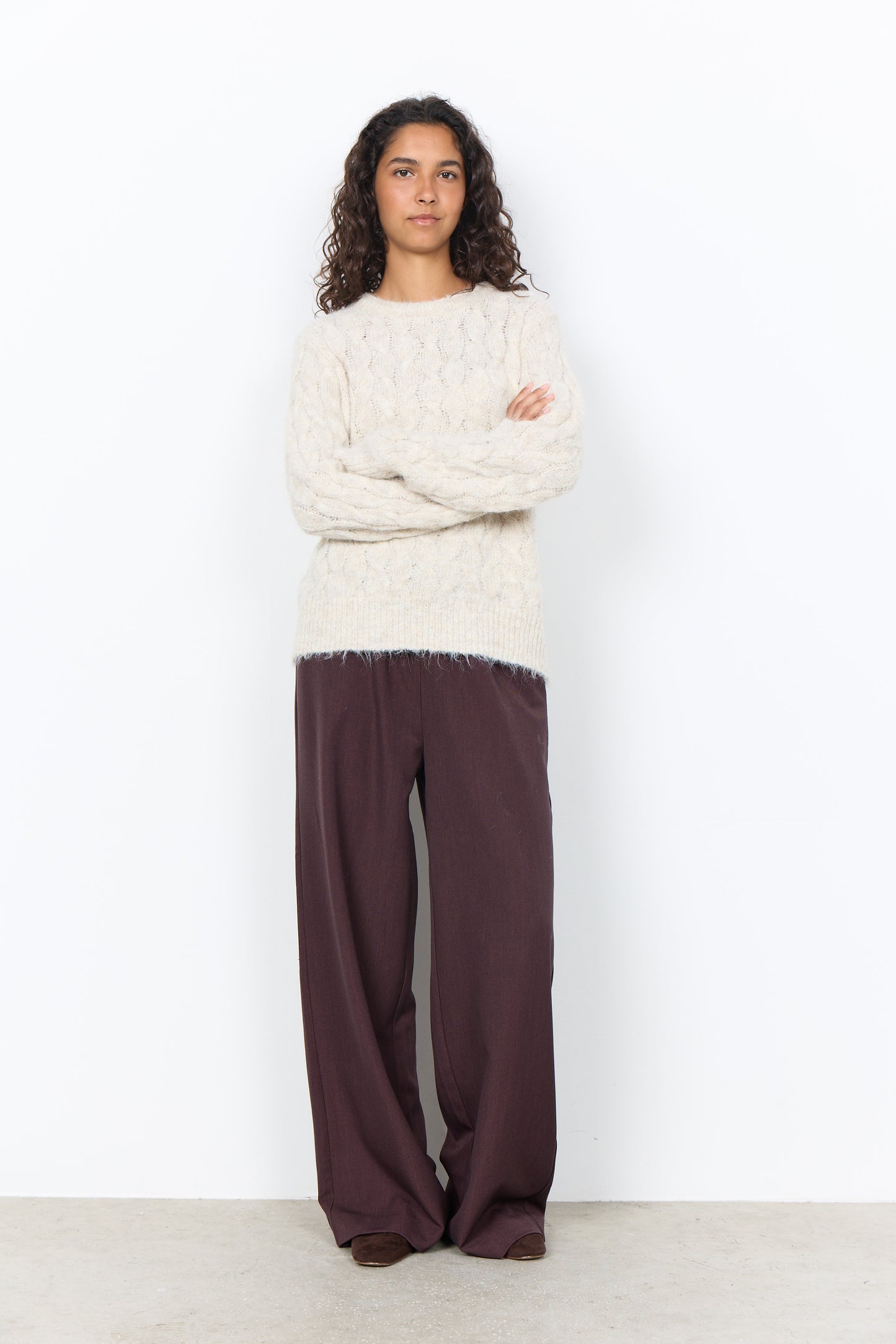 Soyaconcept trui Heida 1 off-white melange
