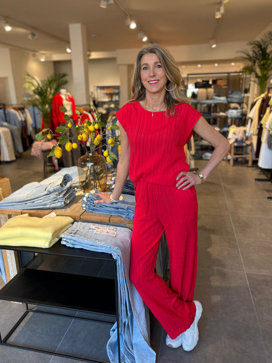 Freequent broek Valse true red