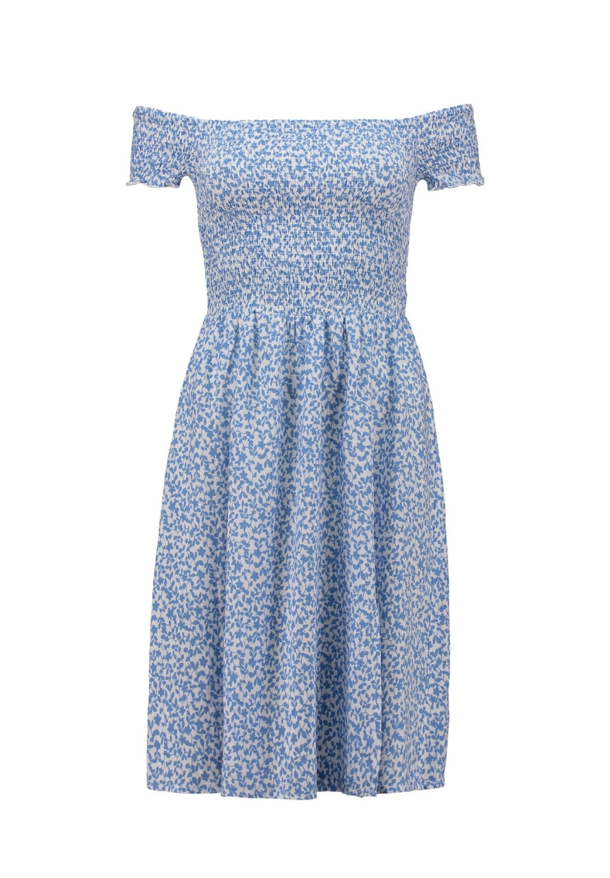 HL jurk Marielena blue flower
