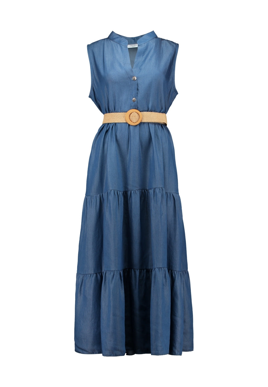 ZB jurk Anina jeanslook blue