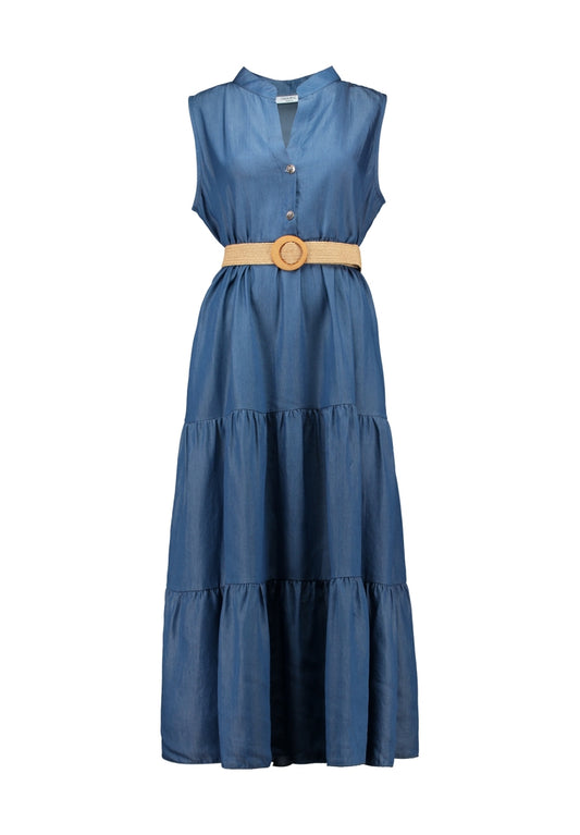 ZB jurk Anina jeanslook blue