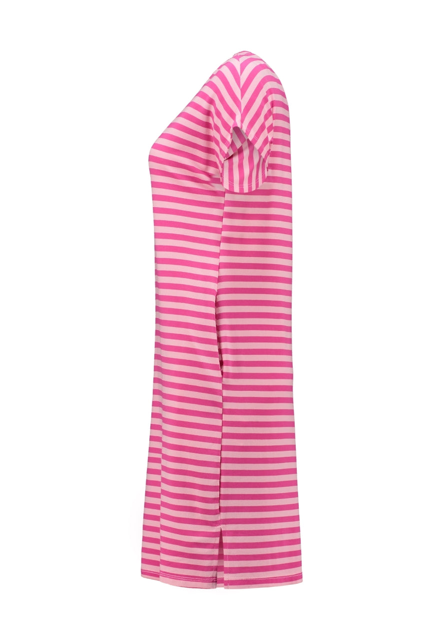 HL jurk Cleo pink stripe