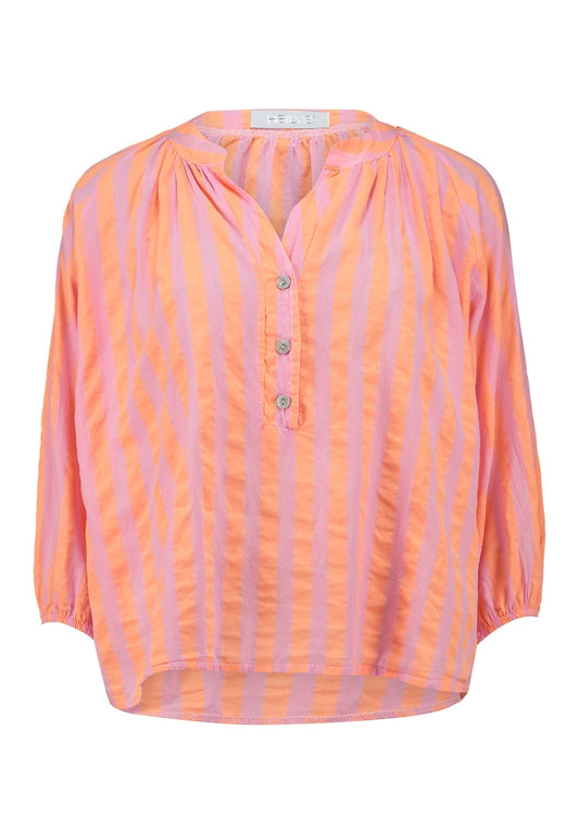 HL blouse pink/orange stripe