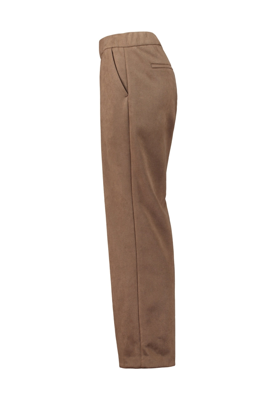 ZB broek Magdalena velours taupe