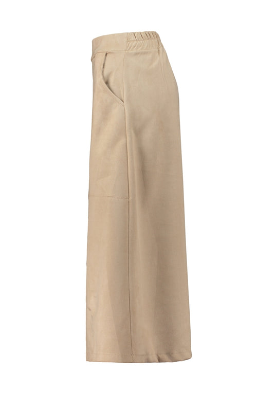 ZB-rok Lilyy beige, lange rok met elastische boord