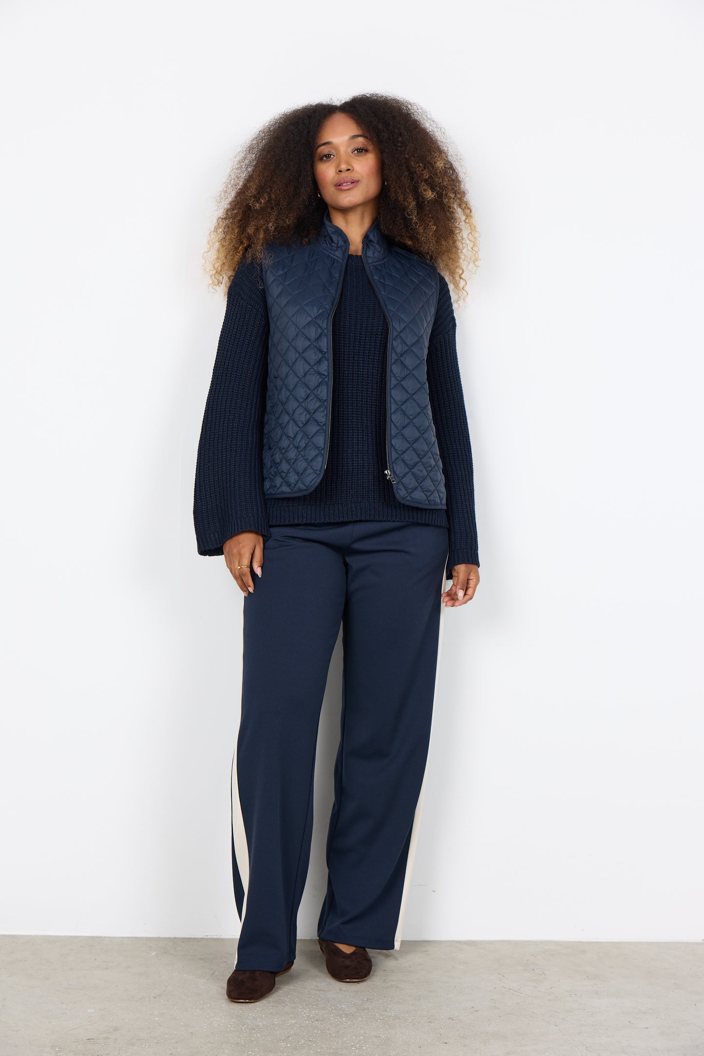 Soyaconcept gilet Benete 1 donkerblauw