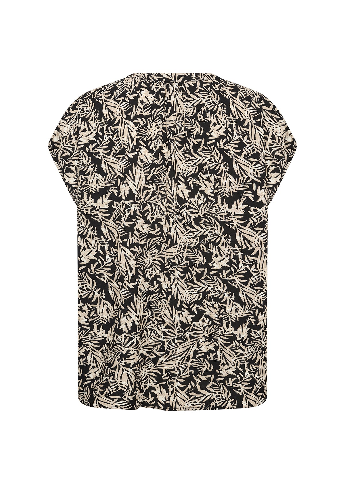 Soyaconcept top Faye 2 zwart/zand