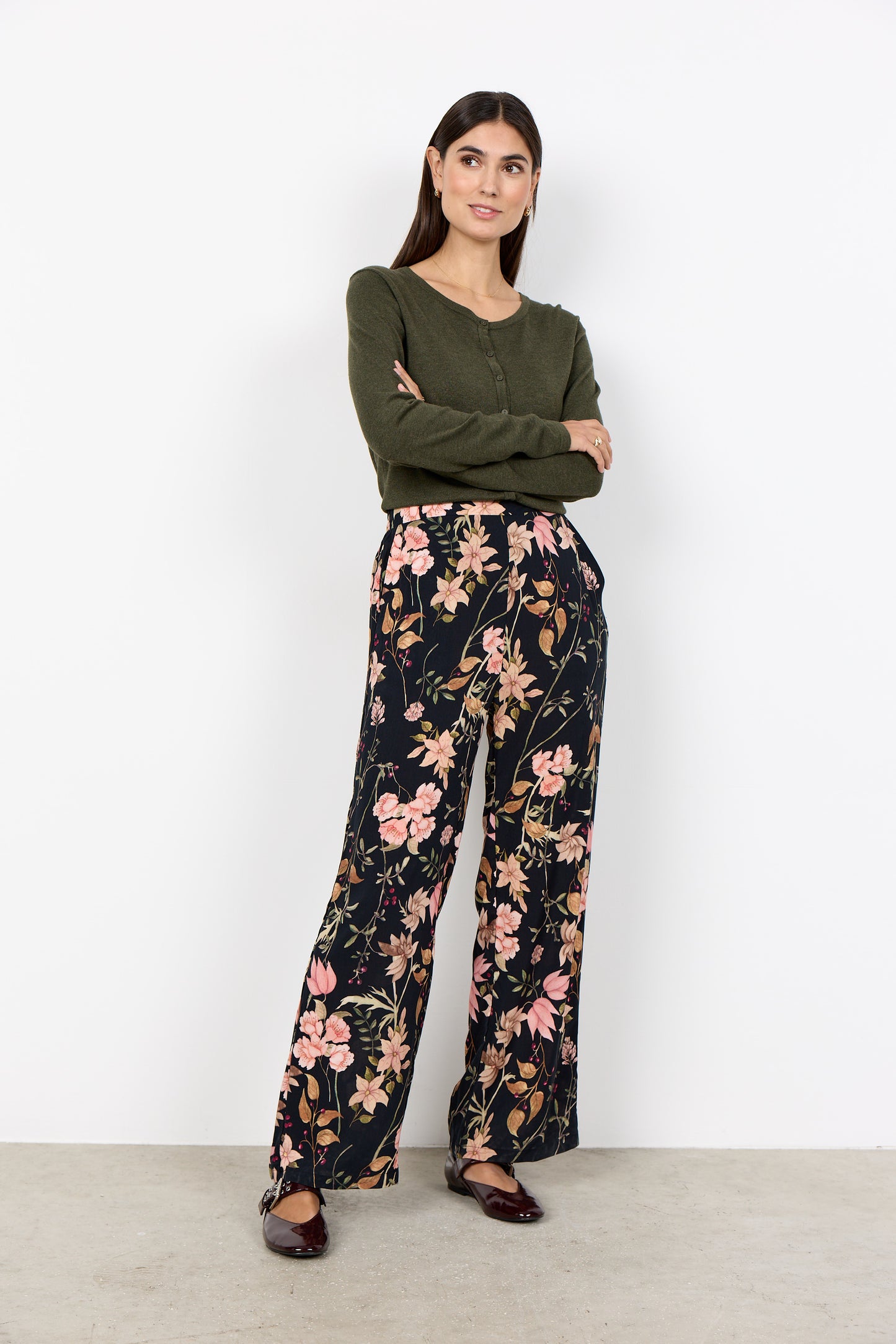 Soyaconcept broek Grace 3C zwart mix