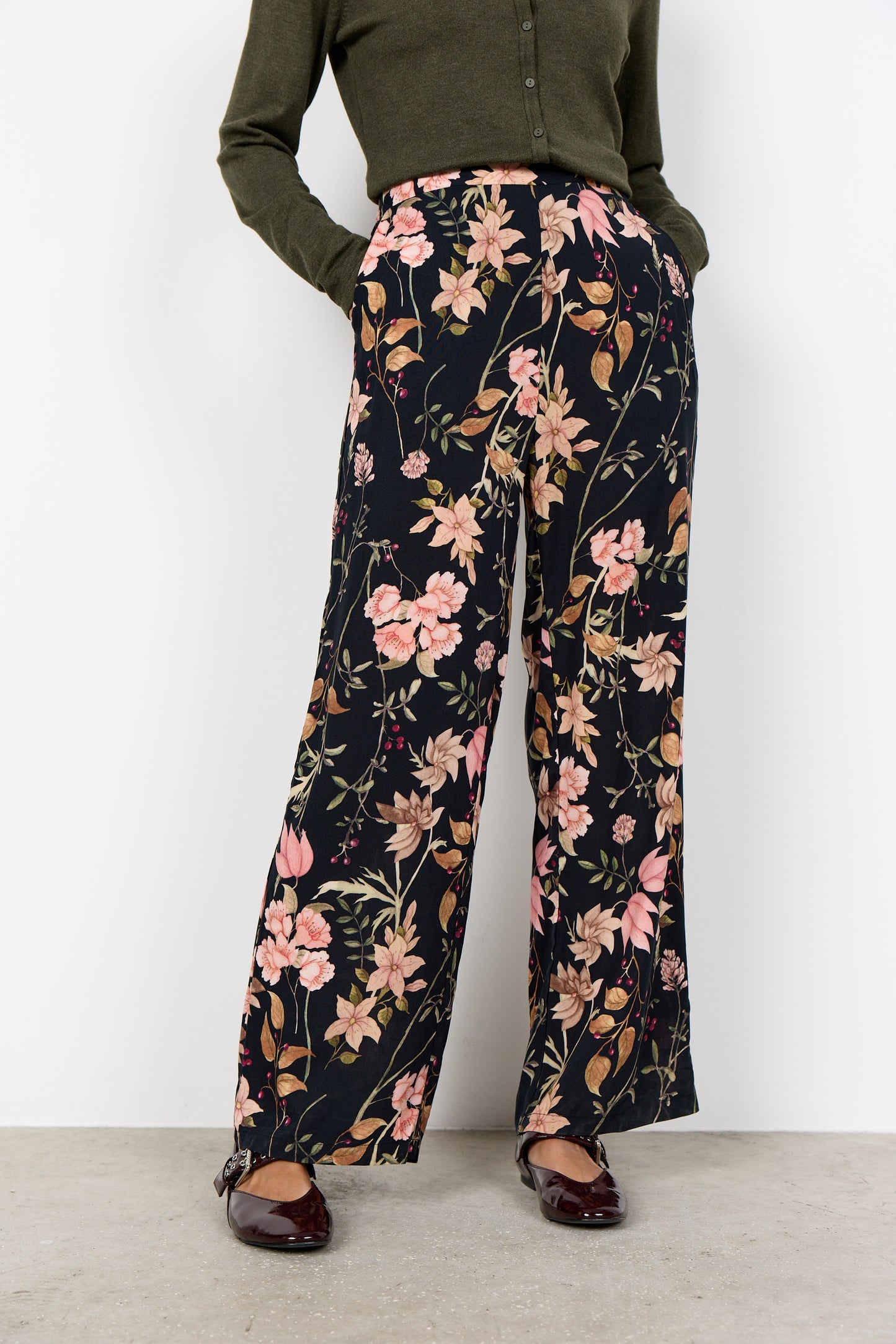 Soyaconcept broek Grace 3C zwart mix