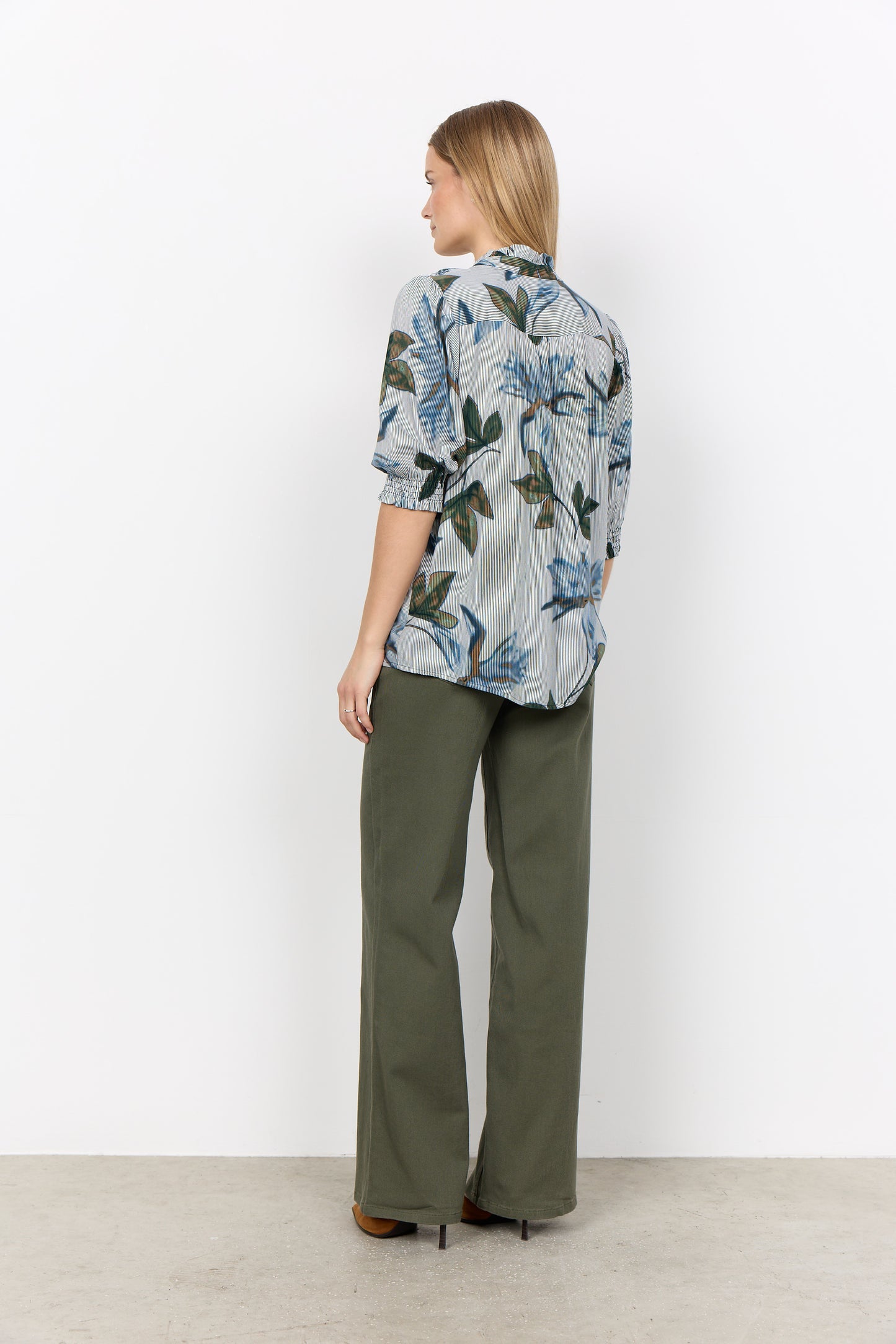 Soyaconcept blouse Gina 1 blauw/army mix