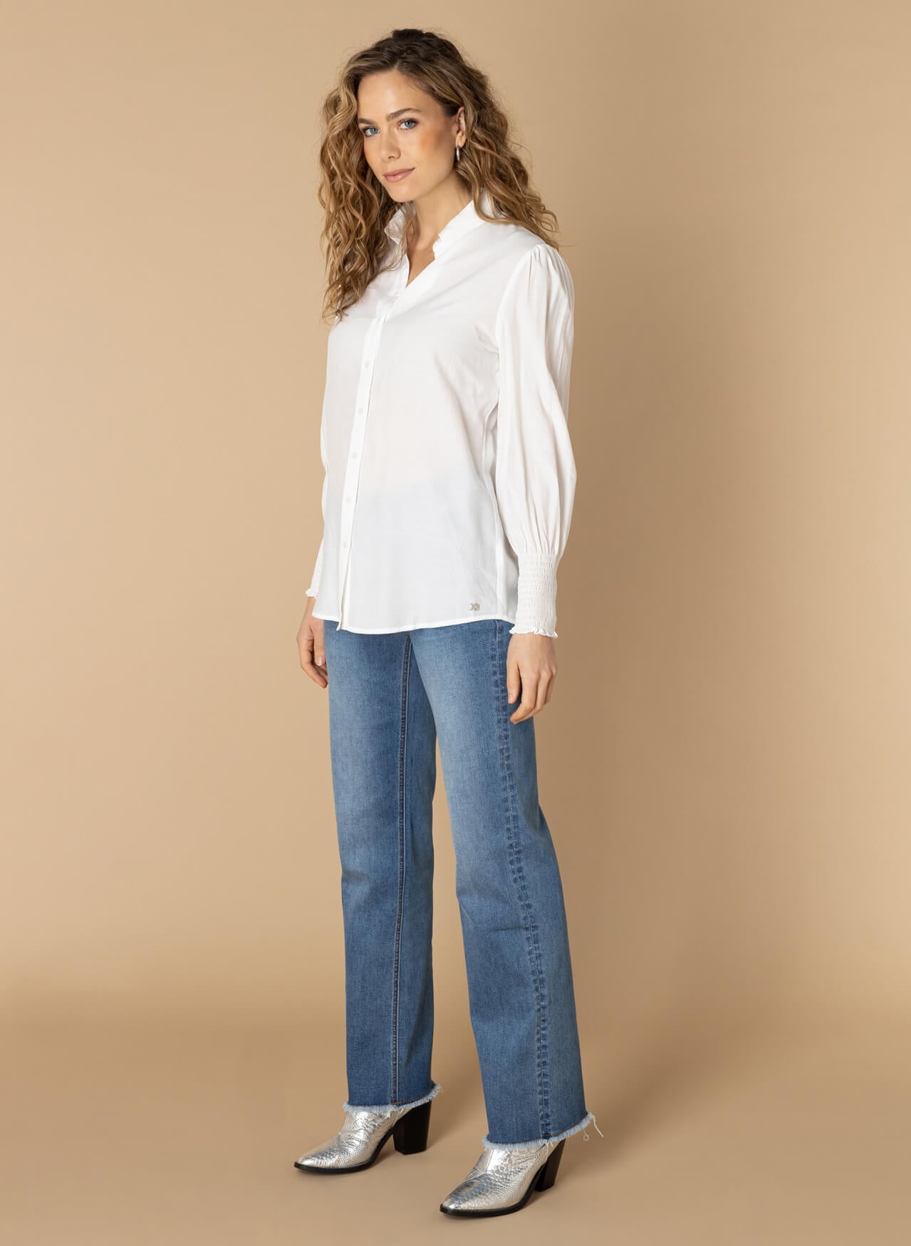 Ivy Beau blouse Taria egret