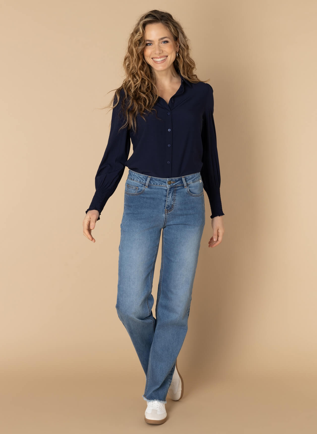 Ivy Beau blouse Taria blue