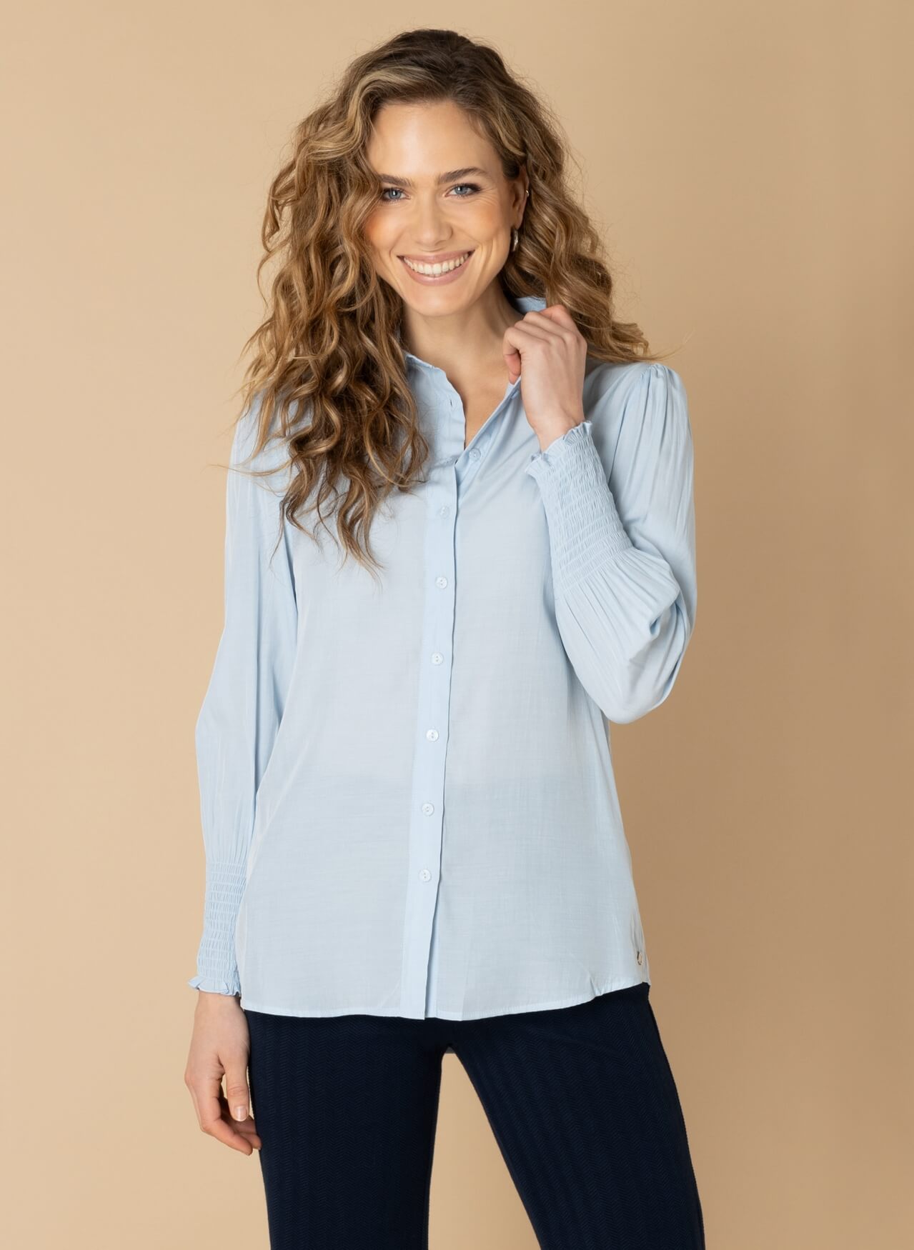 Ivy Beau blouse Taria bluewash