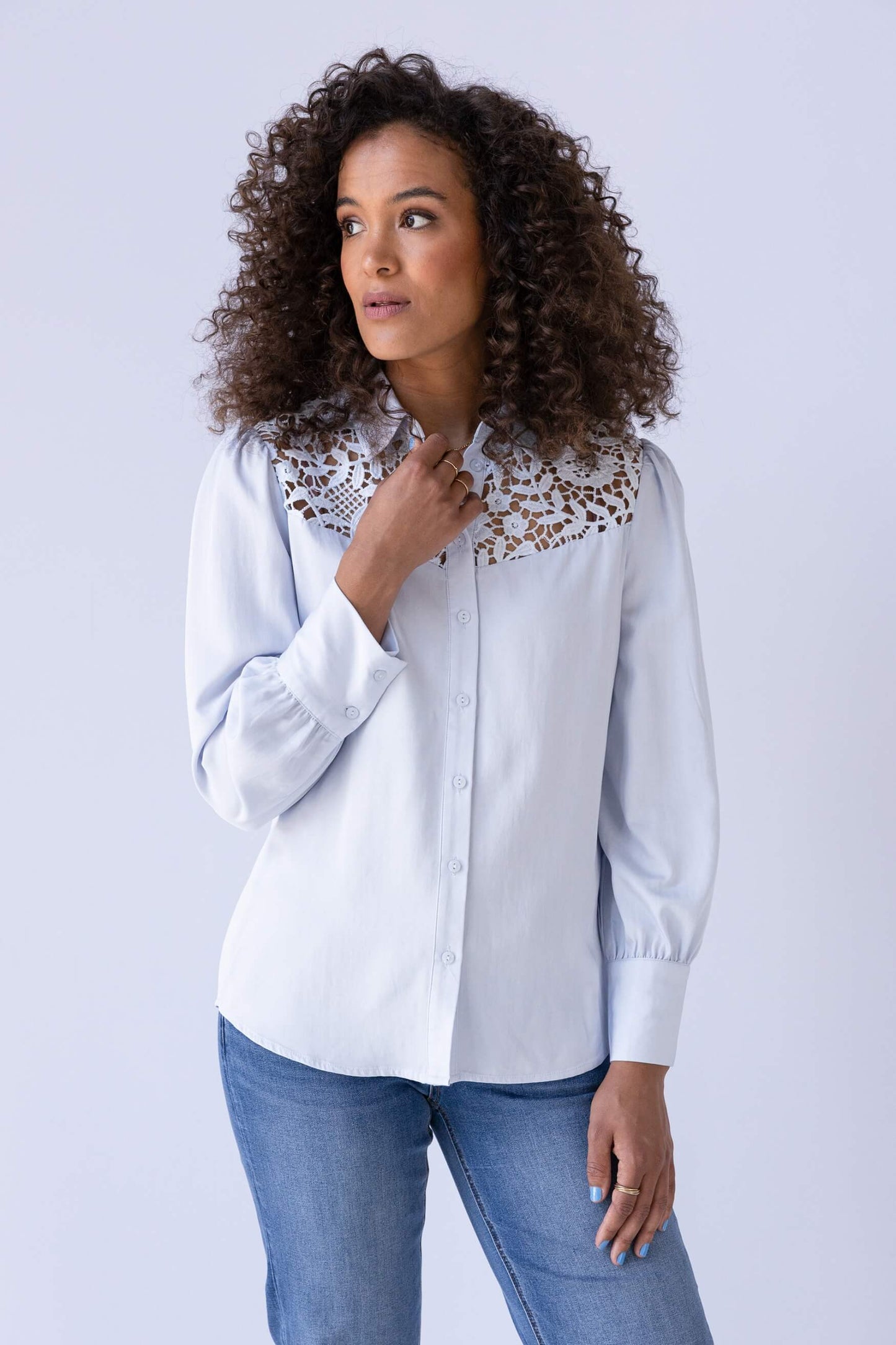 Ivy Beau blouse Tyria bluewash