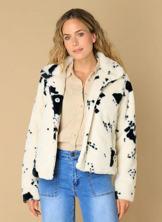 Ivy Beau jas Esila offwhite/black