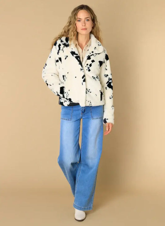 Ivy Beau jas Esila offwhite/black
