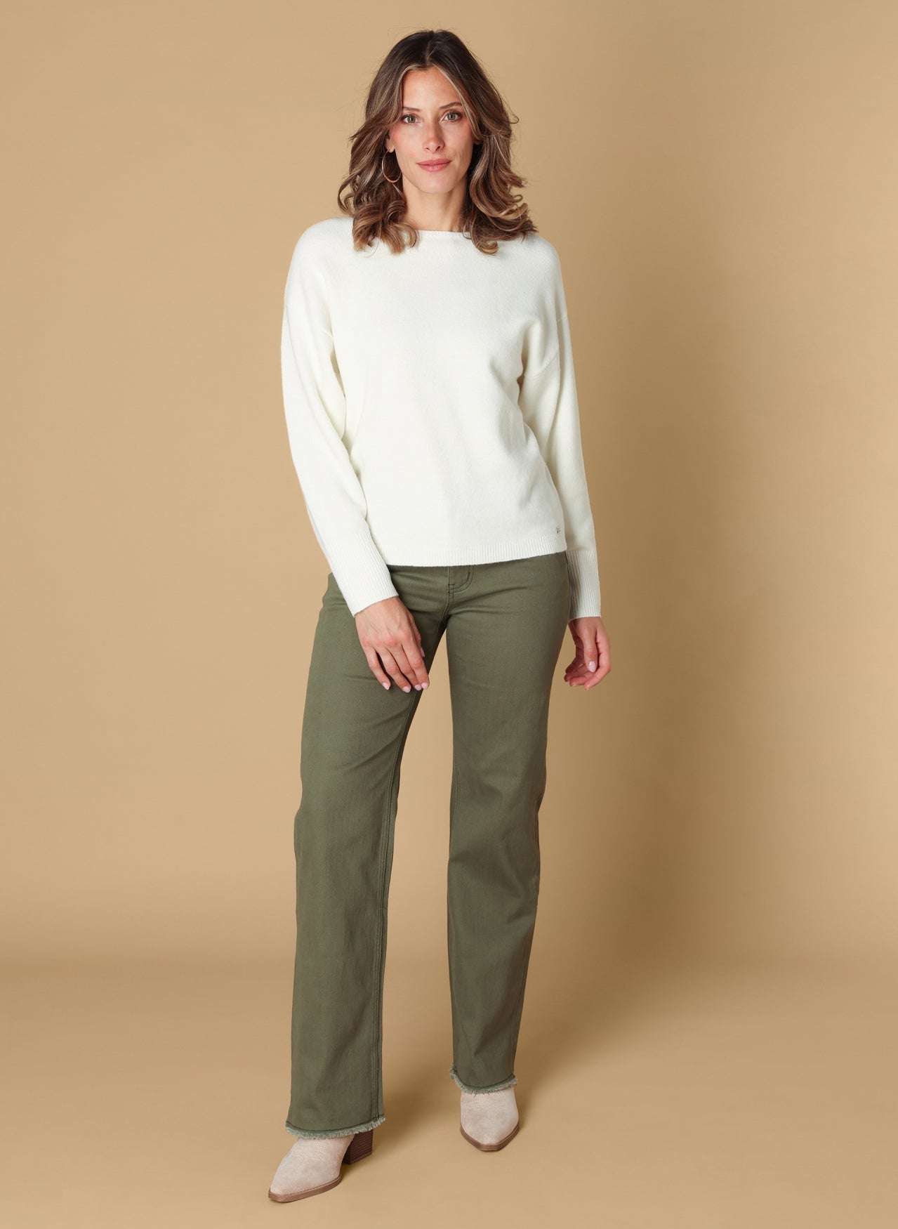 Ivy Beau trui Sophie offwhite