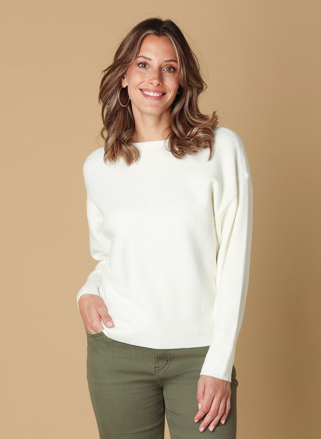 Ivy Beau trui Sophie offwhite