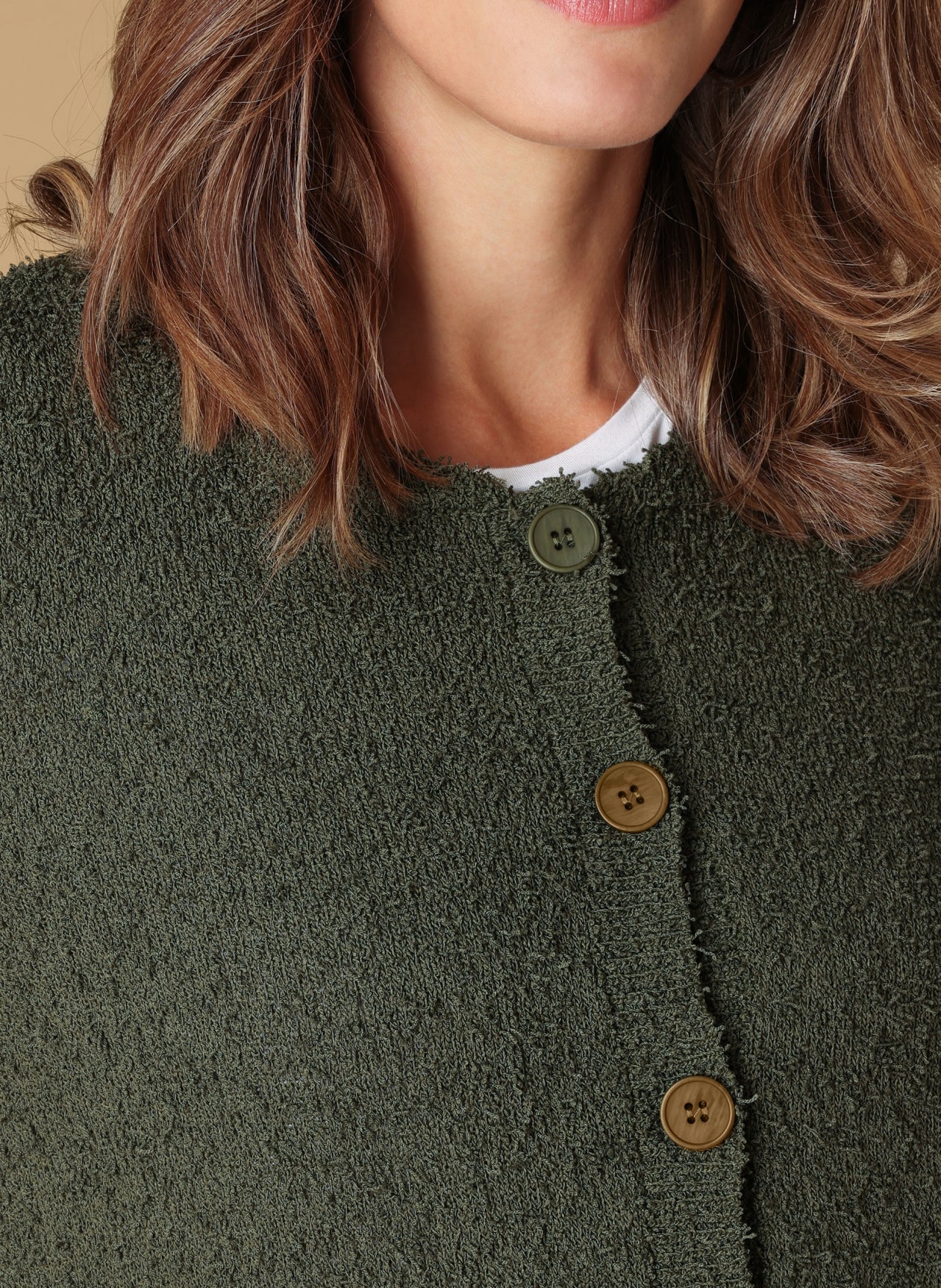 Ivy Beau vest Silke olive