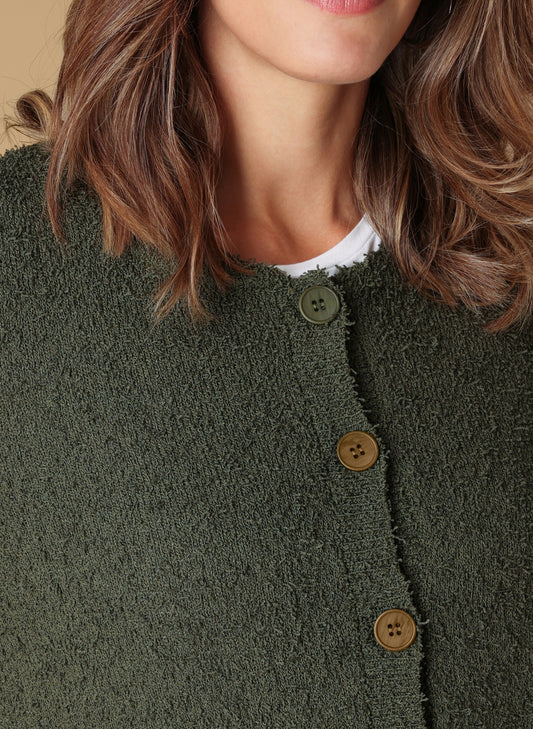 Ivy Beau vest Silke olive