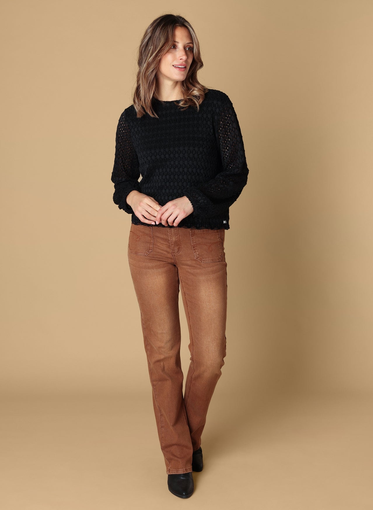 Ivy Beau top Skye black