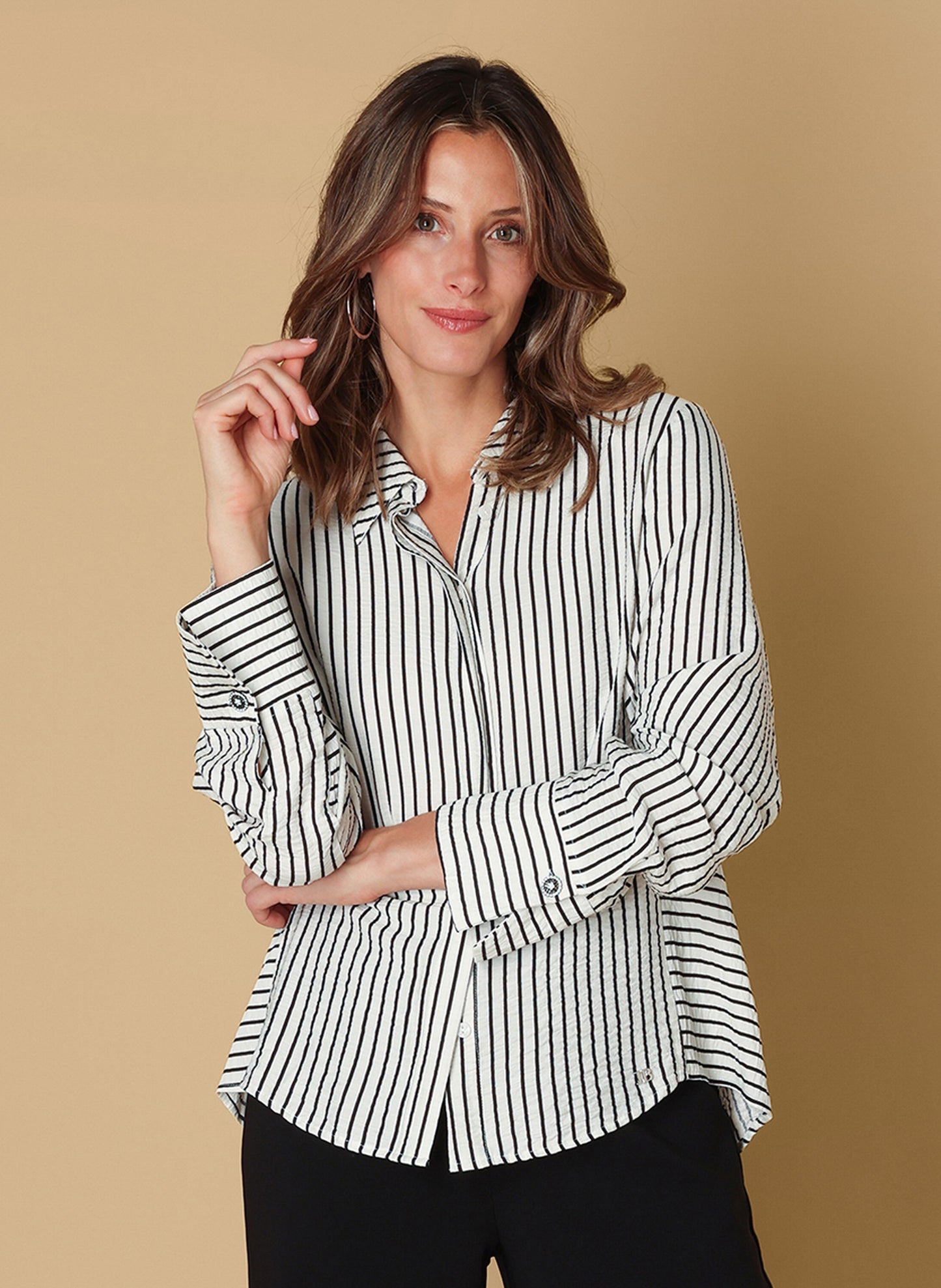 Ivy Beau blouse Syra offwhite/black