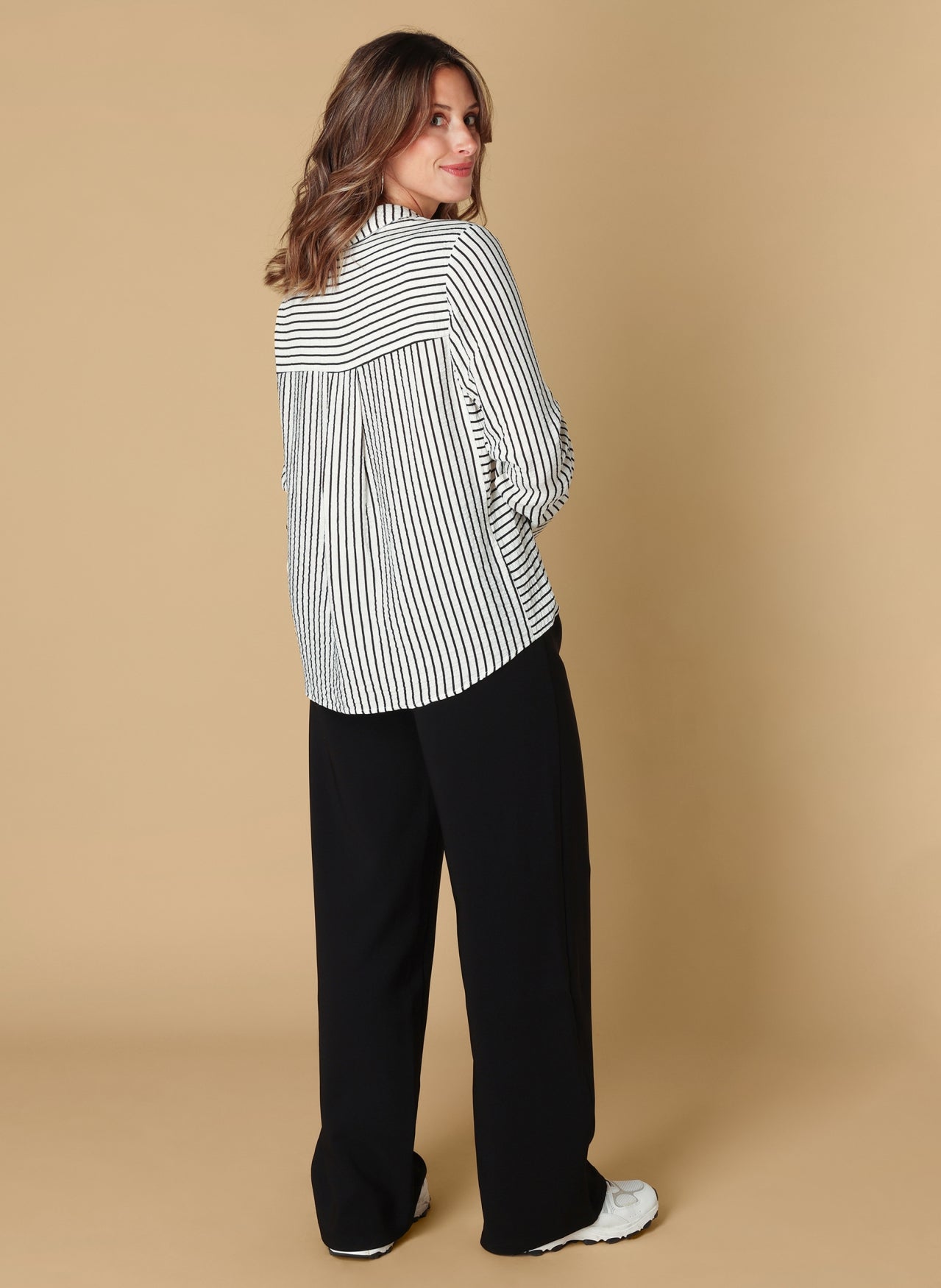 Ivy Beau blouse Syra offwhite/black