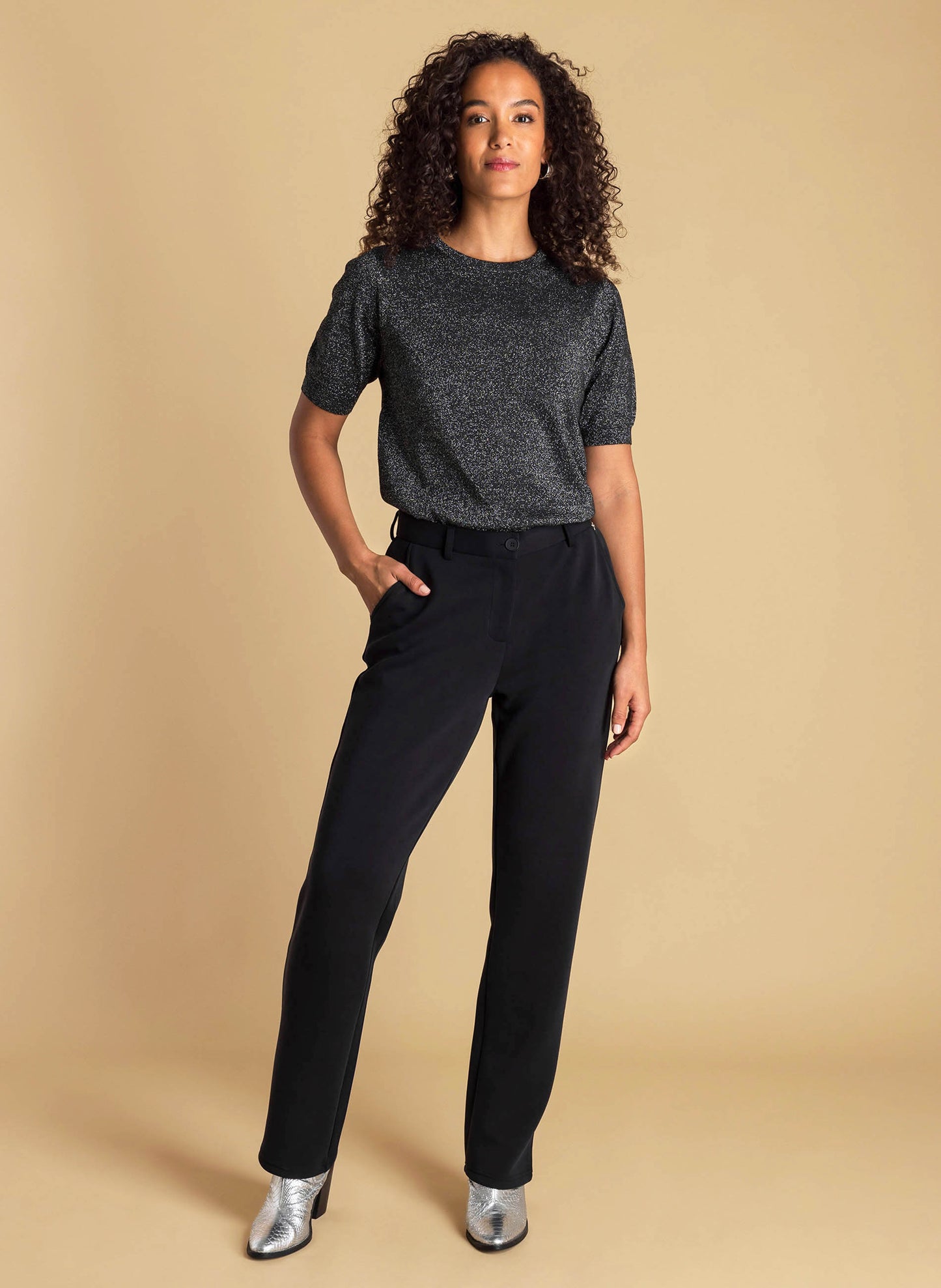 Ivy Beau top Amy black/silver