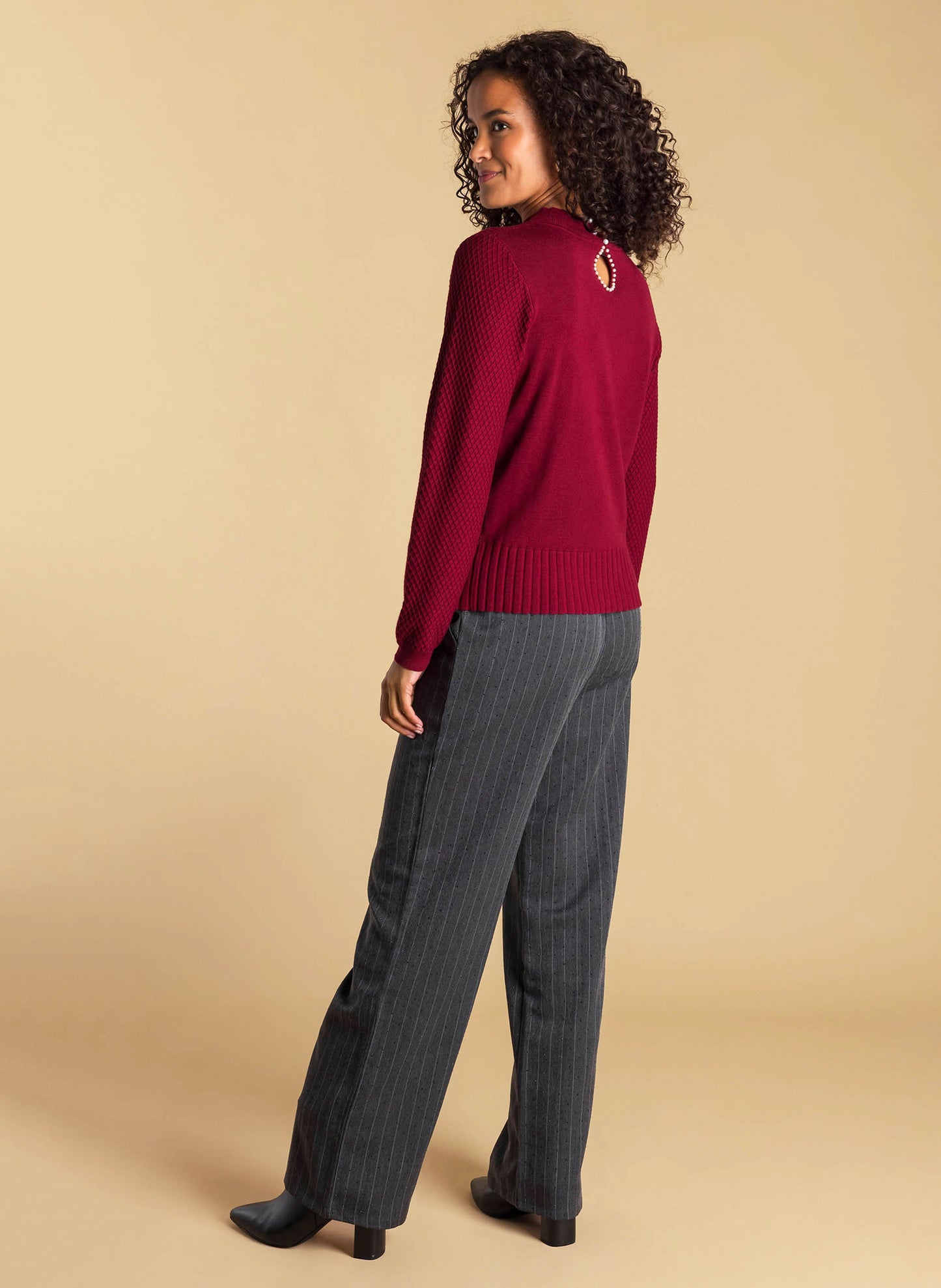 Ivy Beau trui Amira dark red