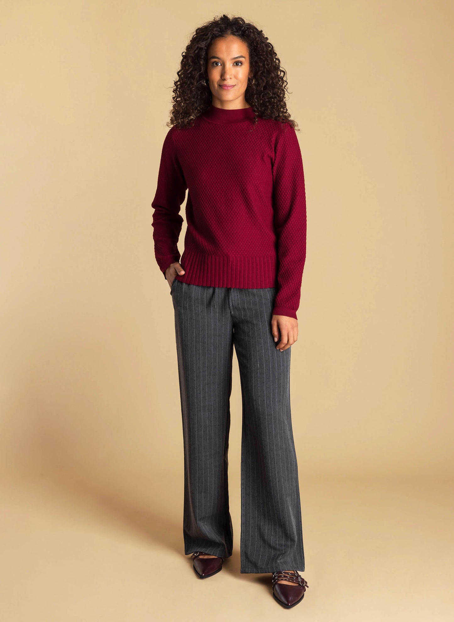 Ivy Beau trui Amira dark red