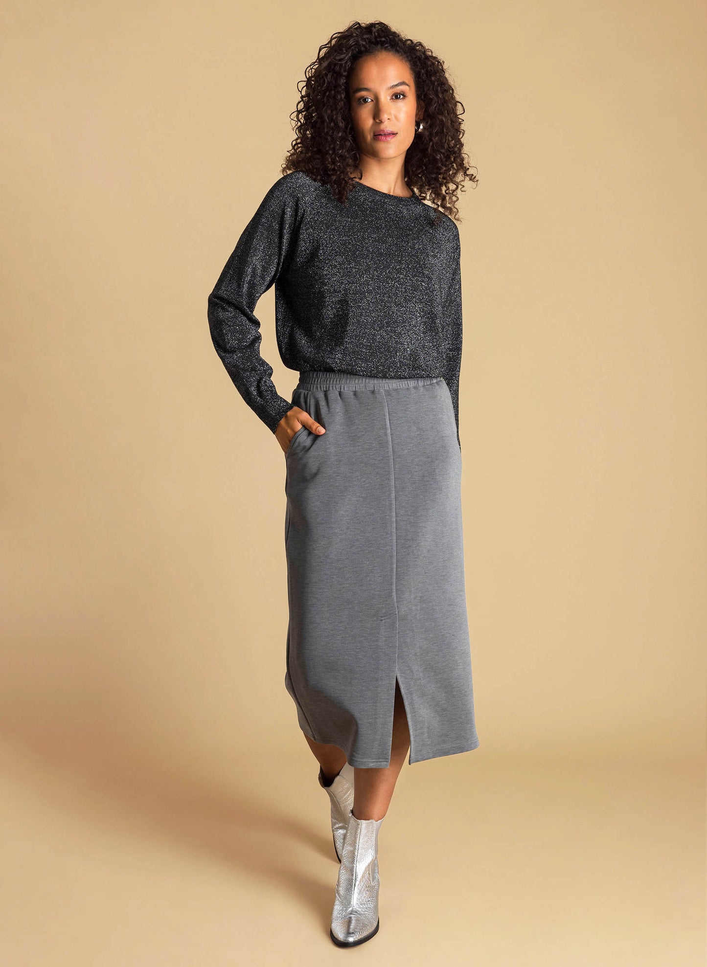 Ivy Beau trui Ashley black/silver