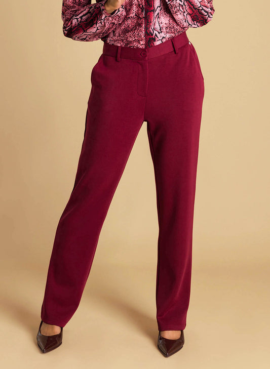 Ivy Beau broek Ayana dark red