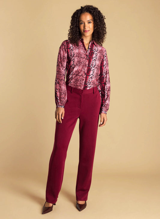 Ivy Beau broek Ayana dark red