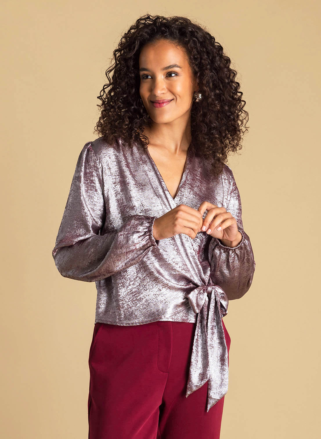 Ivy Beau blouse Alaia dark red