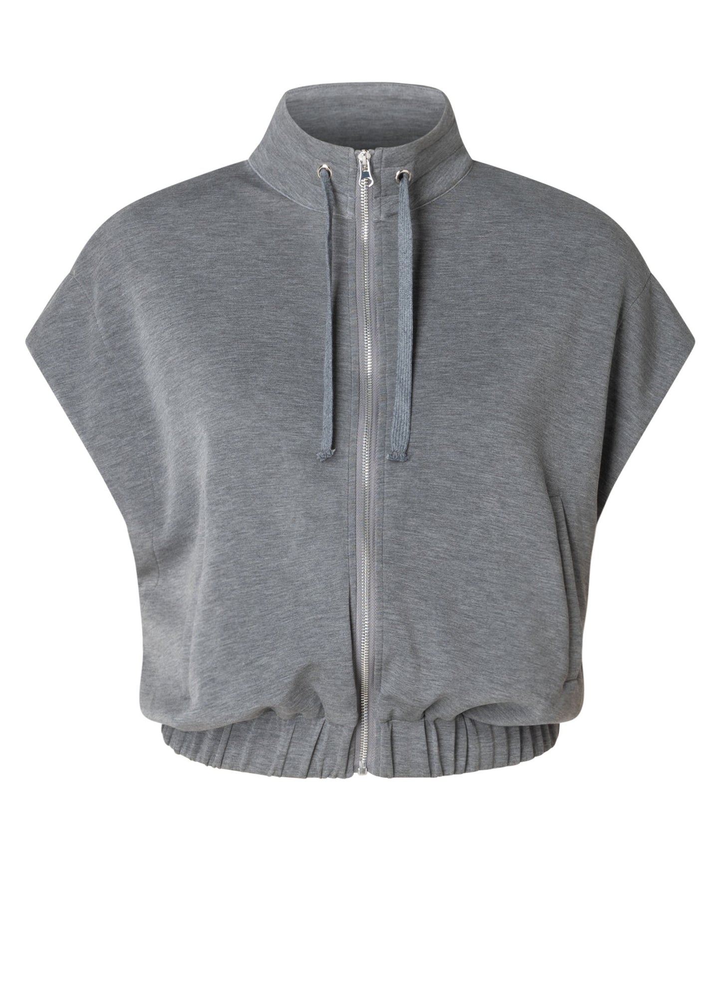 Ivy Beau gilet Alysia dark grey mealnge